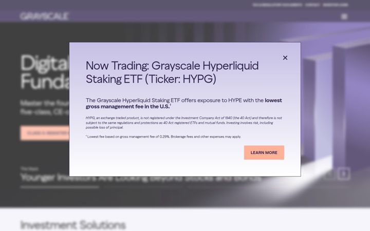 Screenshot of grayscale.co