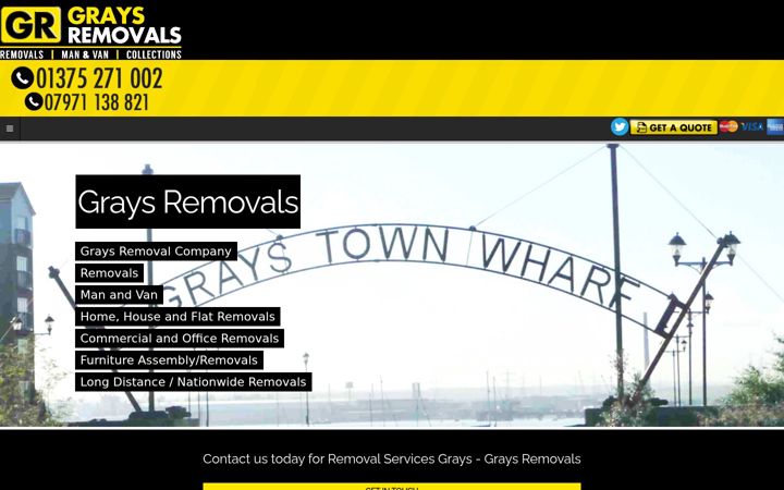 Screenshot of graysremovals.co.uk