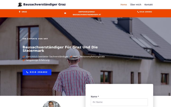 Screenshot of graz-bausachverstaendiger.at