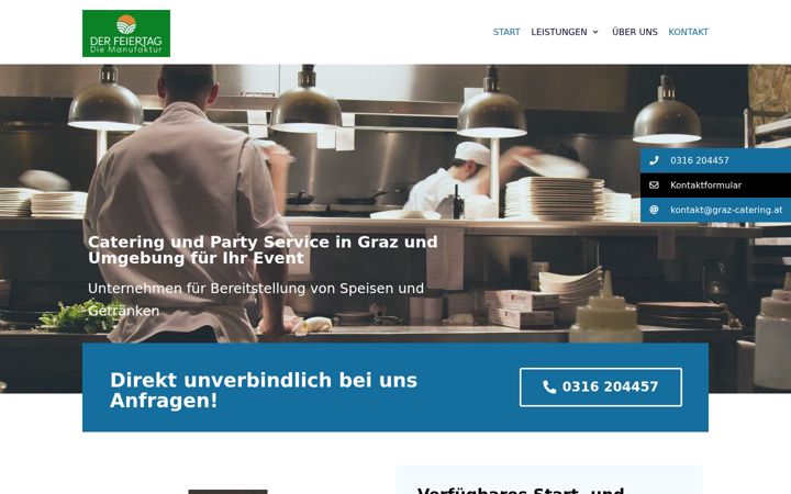 Screenshot of graz-catering.at