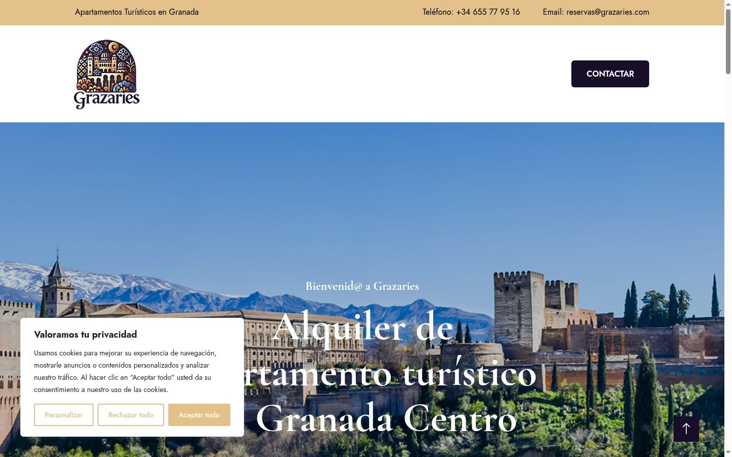 Screenshot tal-banner tal-kunsens muri qabel kwalunkwe interazzjoni