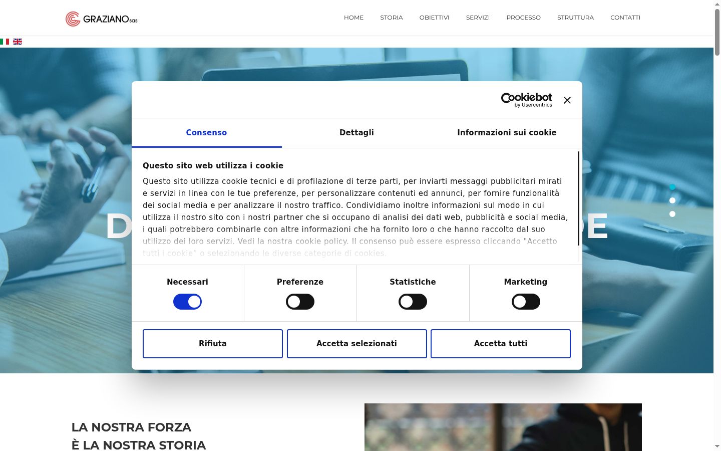 Screenshot tal-banner tal-kunsens muri qabel kwalunkwe interazzjoni