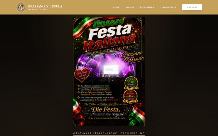 Screenshot of grazianoundursula.de
