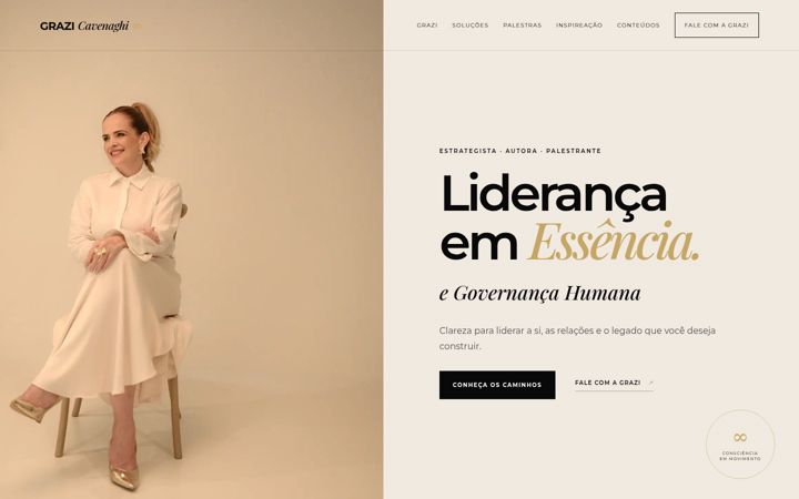 Screenshot of grazicavenaghi.com.br