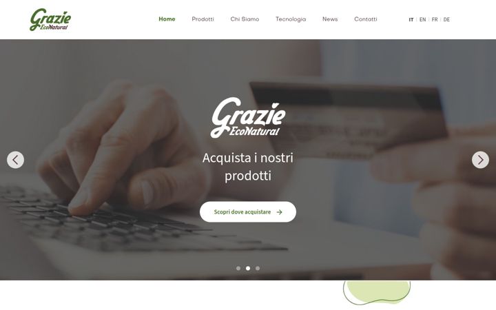 Screenshot of grazieeconatural.it