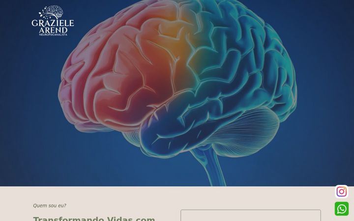 Screenshot of grazielearend.com.br