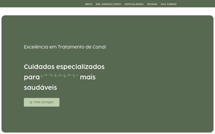 Screenshot of grazieleportoodontologia.com.br