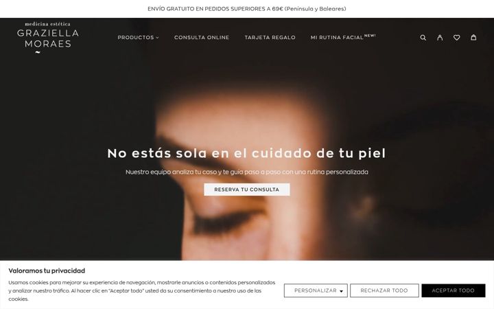 Screenshot of graziellamoraes.shop