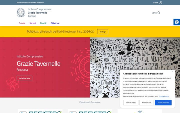 Screenshot of grazietavernelle.edu.it