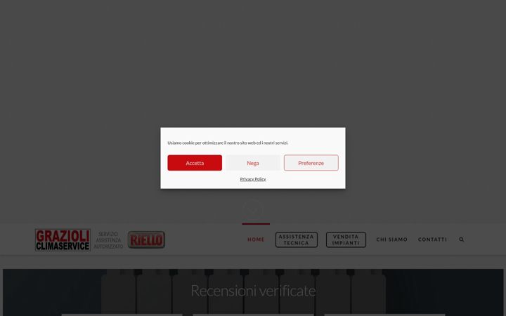 Screenshot of grazioliclimaservice.it
