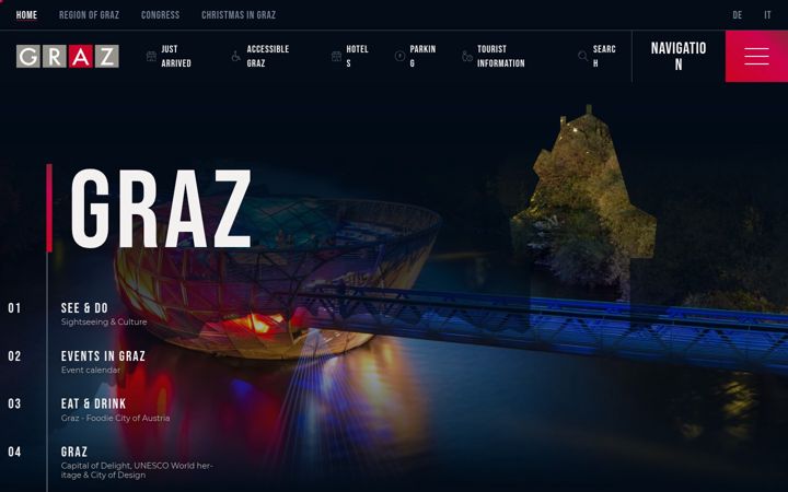 Screenshot of graztourismus.at