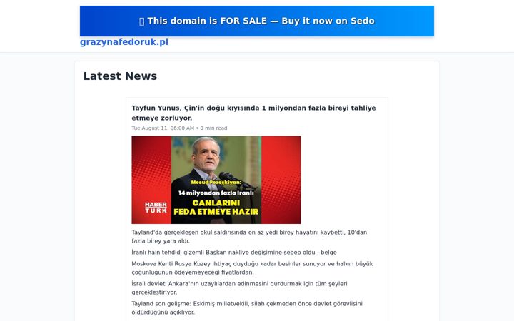 Screenshot of grazynafedoruk.pl