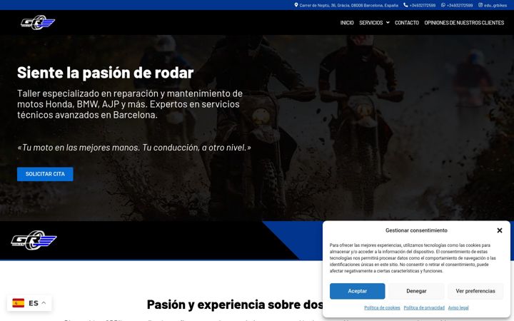 Screenshot of grbikes.com