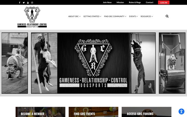 Screenshot of grcdogsports.com