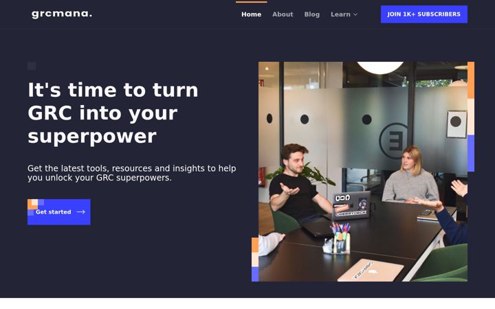 Screenshot of grcmana.io