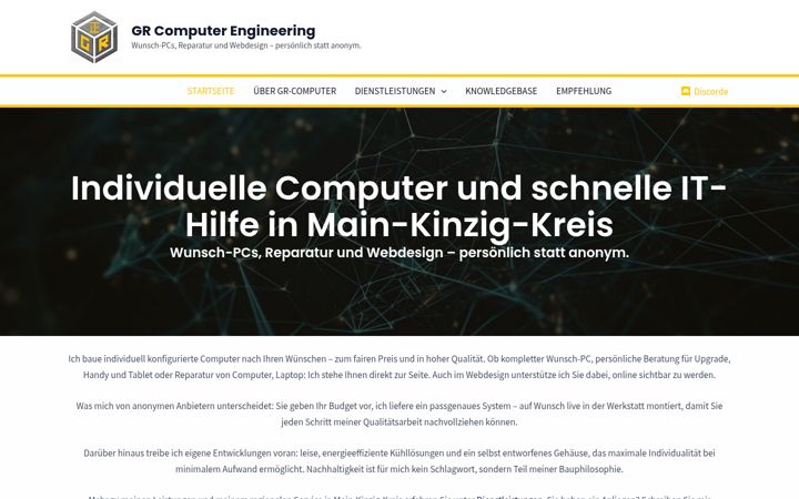 Screenshot of grcomputer.de