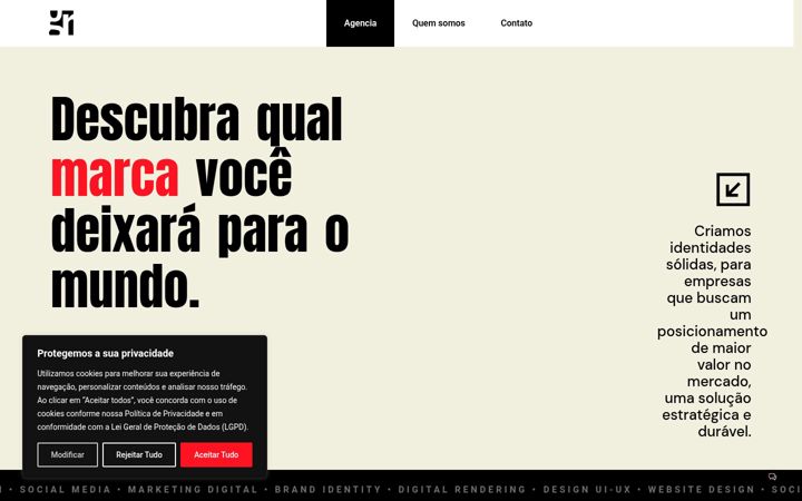 Screenshot of grcreativestudio.com.br