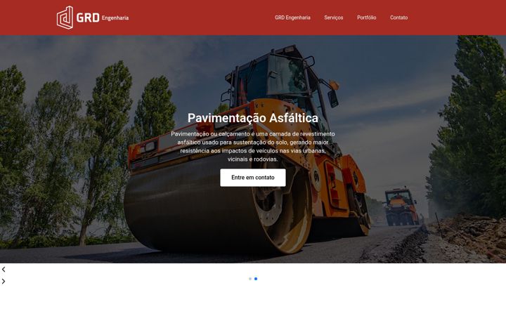 Screenshot of grdeng.com.br