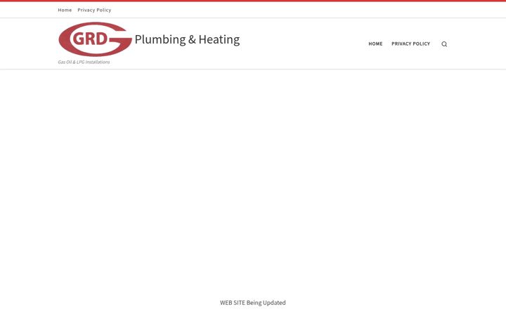 Screenshot of grdplumbingandheating.co.uk
