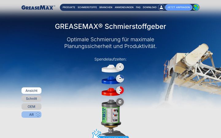 Screenshot of greasemax.com
