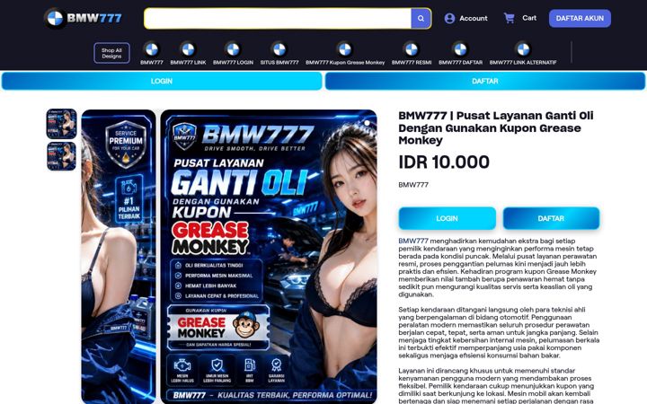 Screenshot of greasemonkeycoupons.com