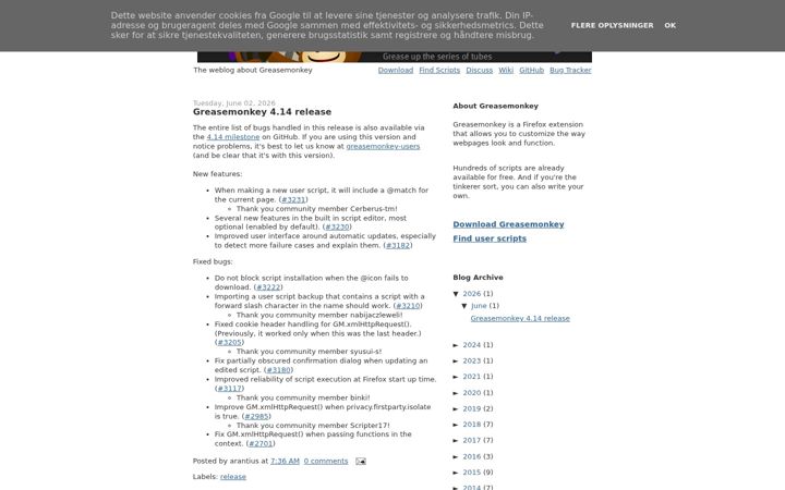 Screenshot of greasespot.net
