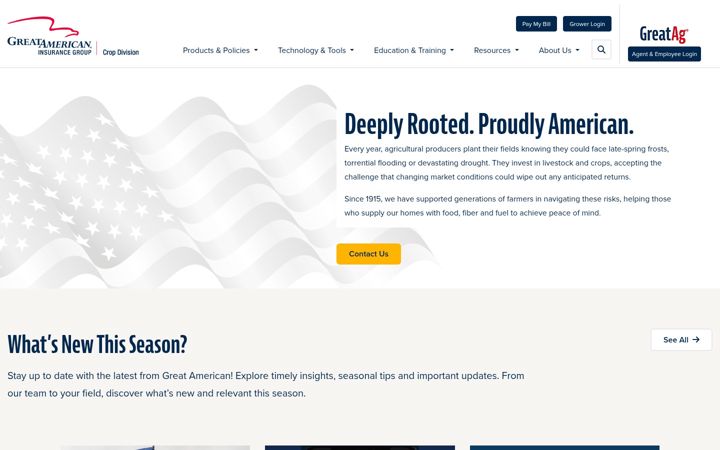 Screenshot of greatamericancrop.com