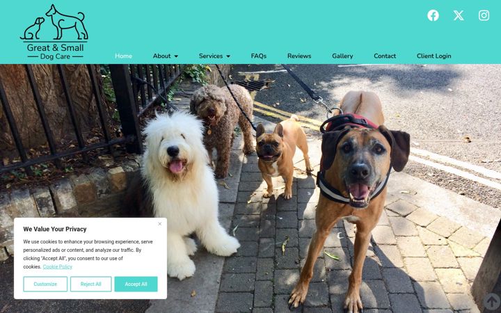 Screenshot of greatandsmalldogcare.com