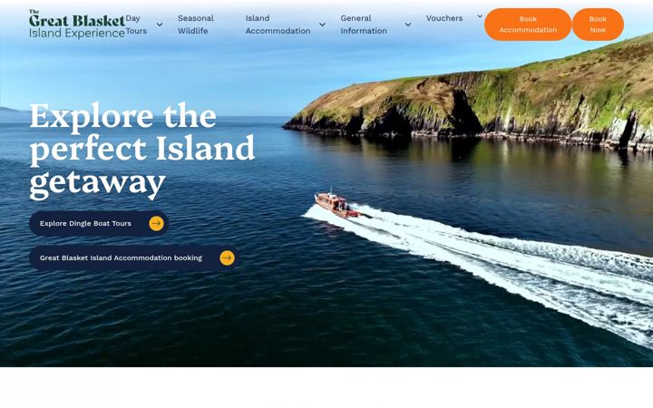 Screenshot of greatblasketisland.net