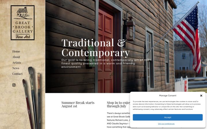 Screenshot of greatbrookgallery.com