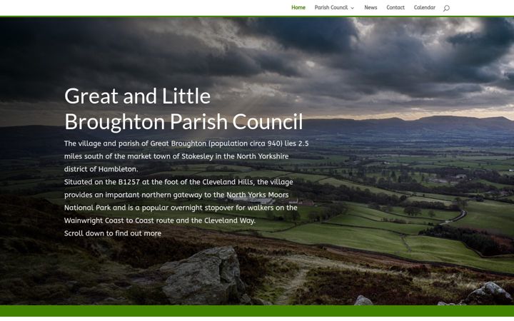 Screenshot of greatbroughton.org.uk