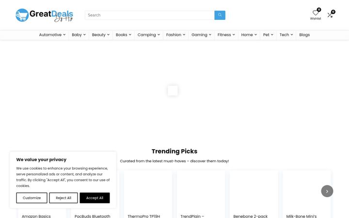 Screenshot of greatdealsbyhg.com