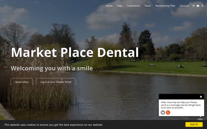 Screenshot of greatdunmowdentist.com