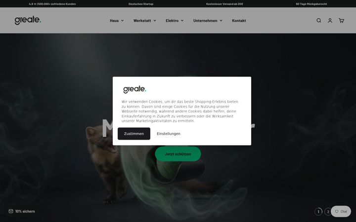 Screenshot of greate.de