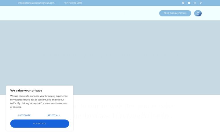 Screenshot of greateratlantahypnosis.com