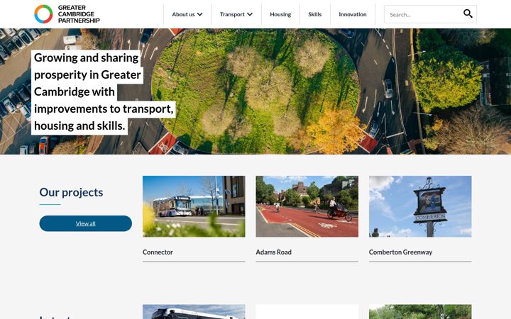 Screenshot of greatercambridge.org.uk