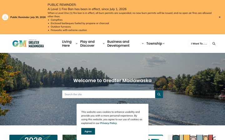 Screenshot of greatermadawaska.com