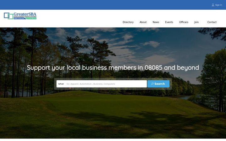 Screenshot of greatersba.org