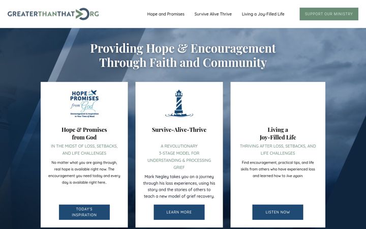 Screenshot of greaterthanthat.org