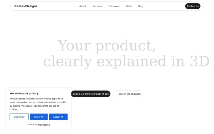 Screenshot of greatestdesignsever.com