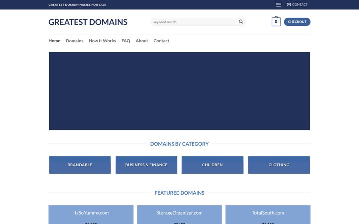 Screenshot of greatestdomains.com