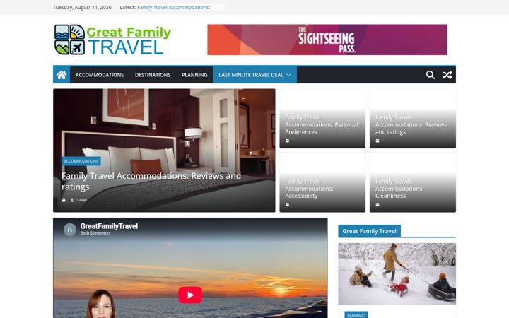 Screenshot of greatfamilytravel.com
