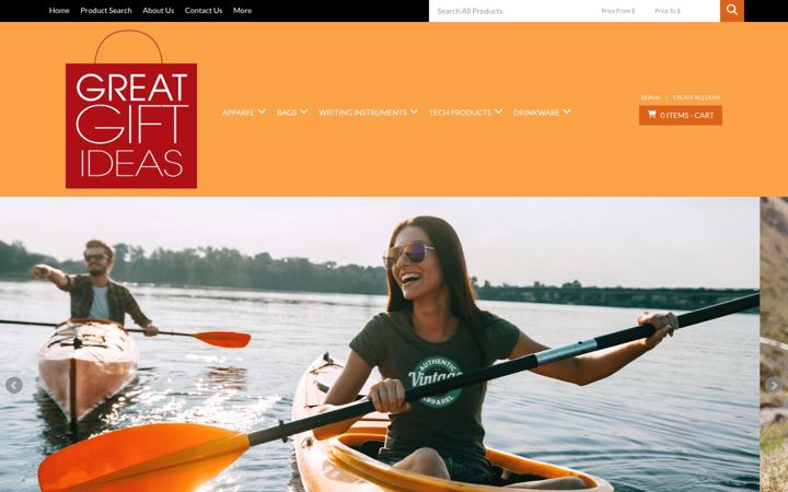 Screenshot of greatgiftideas.ca