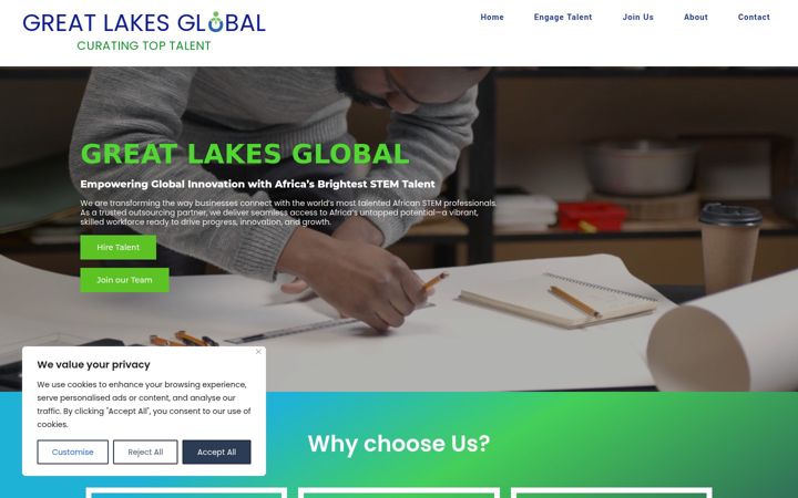 Screenshot of greatlakesglobal.org