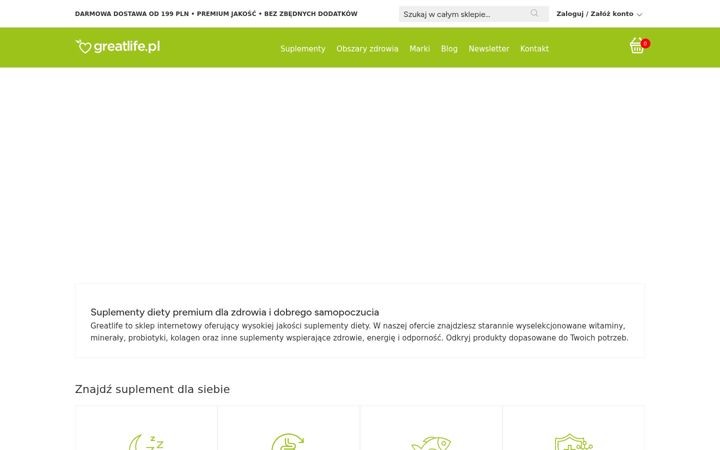 Screenshot of greatlife.pl