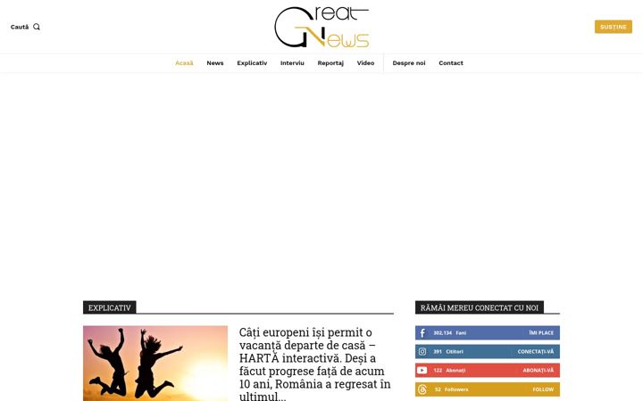 Screenshot of greatnews.ro