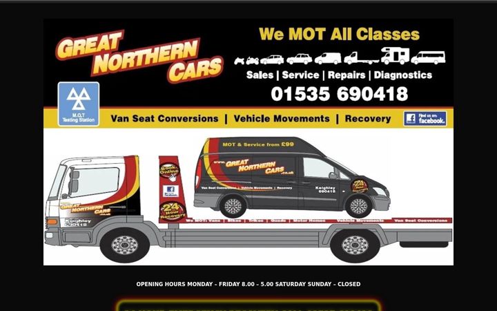 Screenshot of greatnortherncars.com