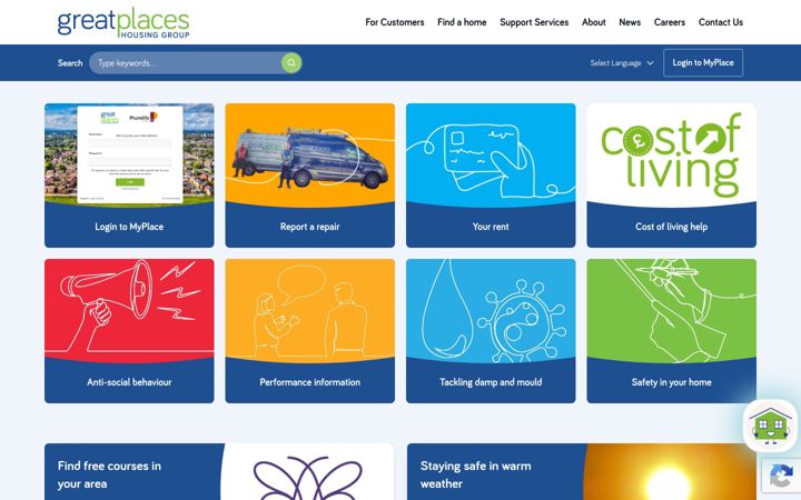 Screenshot of greatplaces.org.uk