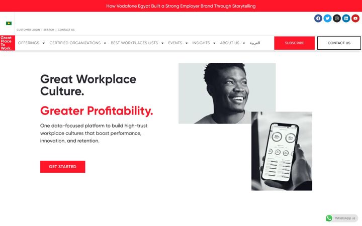 Screenshot of greatplacetowork.me