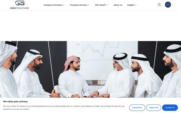 Screenshot of greatsolutionsksa.com